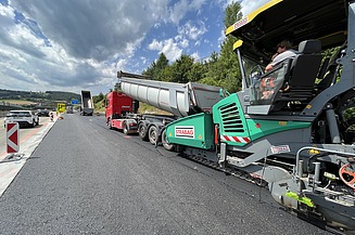 Foto von Autobahnsanierung A1